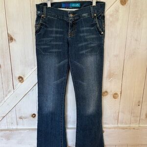 dELiA*s Women's Dark Blue Boot Cut Jeans